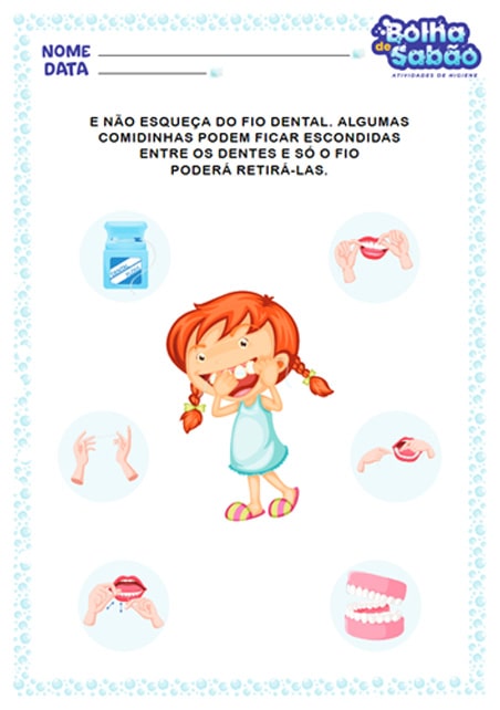 Projeto higiene corporal educação infantil