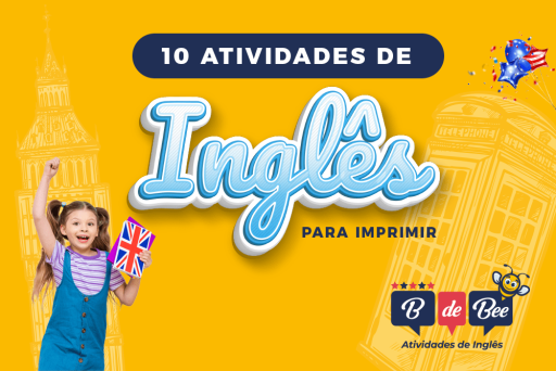 10 atividades de inglês para imprimir