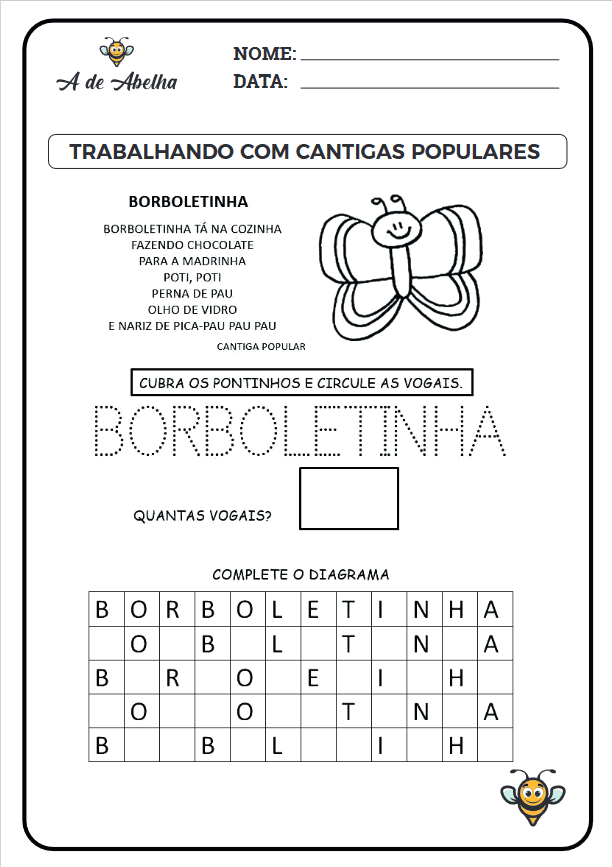 7 atividades para educação infantil de acordo com a BNCC para imprimir