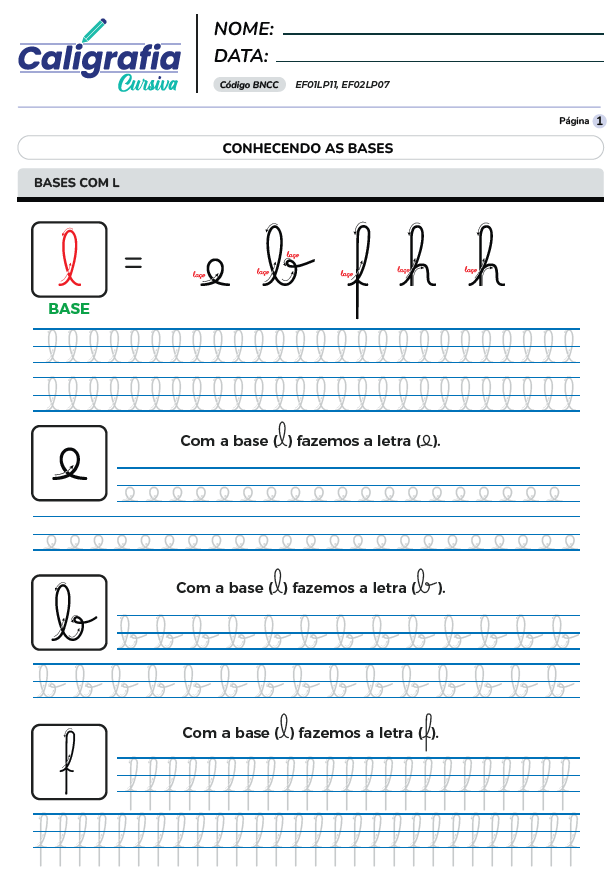 5 Atividades de Caligrafia para o 5º Ano